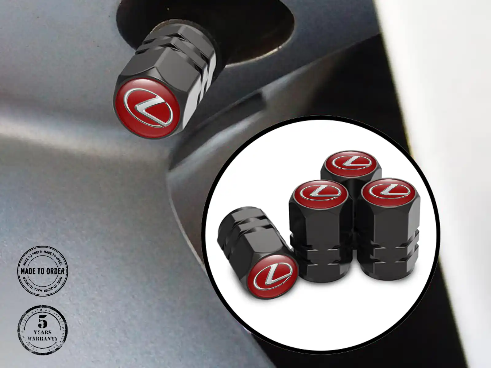 Lexus Tyre Valve Stem Caps for Bikes High-End Build
